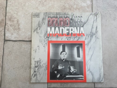 Bruno maderna in memoriam - _,