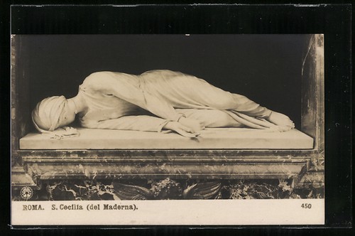 Cartolina roma cecilia del - cartolina, s.